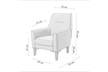 Wyong Fåtölj - Marinblå - Möbler - Fåtölj & stolar - Fåtölj