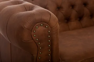 Chesterfield Deluxe Fåtölj - Brun - Möbler - Fåtölj & stolar - Fåtölj - Chesterfield fåtölj