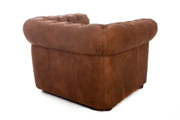 Chesterfield Deluxe Fåtölj - Brun - Möbler - Fåtölj & stolar - Fåtölj - Chesterfield fåtölj