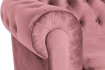 Chesterfield Lyx Fåtölj - Rosa Sammet - Möbler - Fåtölj & stolar - Fåtölj - Chesterfield fåtölj
