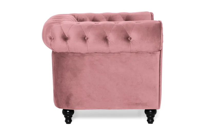 Chesterfield Lyx Fåtölj - Rosa - Möbler - Fåtölj & stolar - Fåtölj - Chesterfield fåtölj