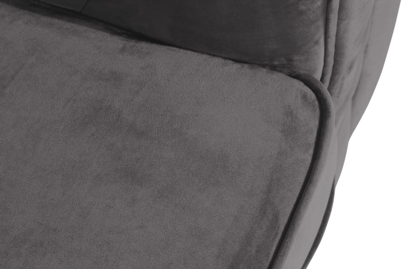 Chesterfield Lyx Stor skön djup sammetsfåtölj - Fåtölj till vardagsrum - Mörkgrå Sammet - Möbler - Fåtölj & stolar - Fåtölj - Chesterfield fåtölj