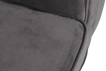 Chesterfield Lyx Stor skön djup sammetsfåtölj - Fåtölj till vardagsrum - Mörkgrå Sammet - Möbler - Fåtölj & stolar - Fåtölj - Chesterfield fåtölj