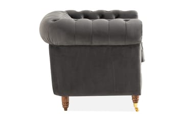 Fåtölj Chester Deluxe - Grå - Möbler - Fåtölj & stolar - Fåtölj - Chesterfield fåtölj