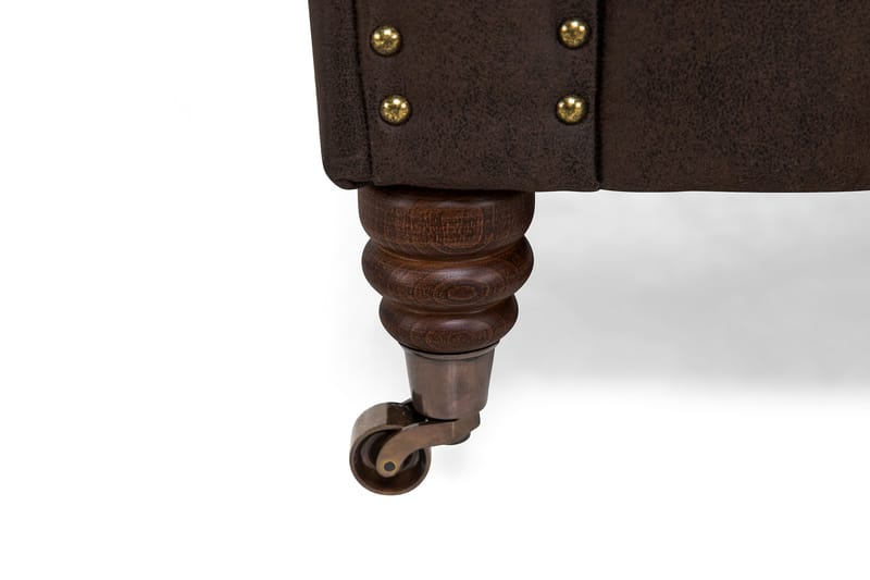 Fåtölj Chester Deluxe Vintage - Mörkbrun - Möbler - Fåtölj & stolar - Fåtölj - Chesterfield fåtölj