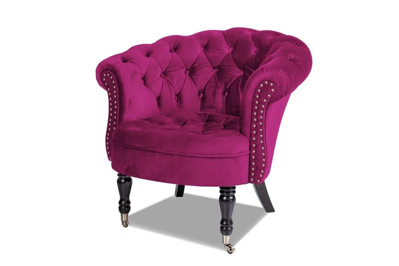 Fåtölj Chester Ludovic - Cerise - Möbler - Fåtölj & stolar - Fåtölj - Chesterfield fåtölj