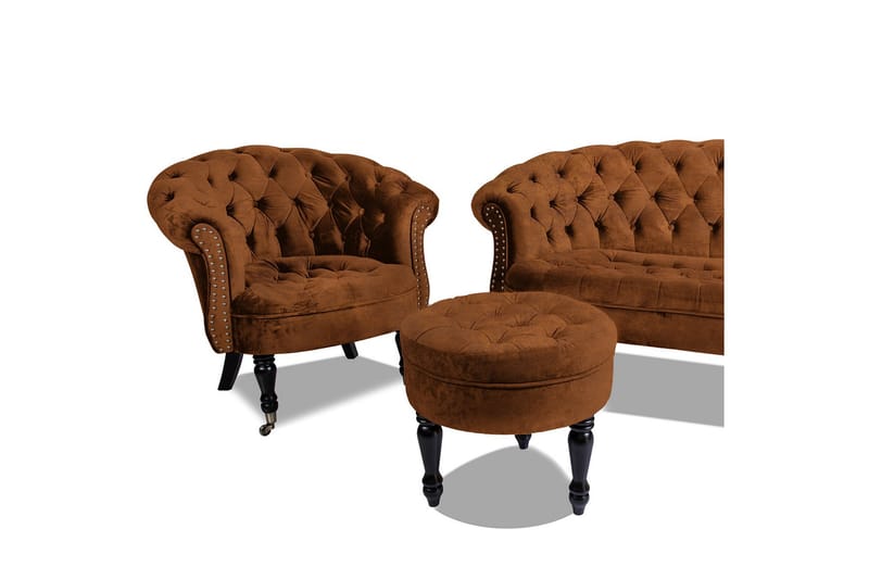 Fåtölj Chester Ludovic - Cognac - Möbler - Fåtölj & stolar - Fåtölj - Chesterfield fåtölj