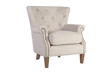 Fåtölj HOLMES 78x80xH86cm färg: beige - Möbler - Fåtölj & stolar - Fåtölj - Chesterfield fåtölj
