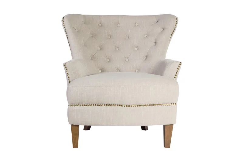 Fåtölj Holmes 79x85xh98 cm Beige - Möbler - Fåtölj & stolar - Fåtölj - Chesterfield fåtölj