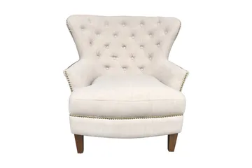 Fåtölj Holmes 79x85xh98 cm Beige - Möbler - Fåtölj & stolar - Fåtölj - Chesterfield fåtölj