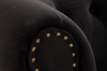 Fåtölj Petitfils - Svart - Möbler - Fåtölj & stolar - Fåtölj - Chesterfield fåtölj