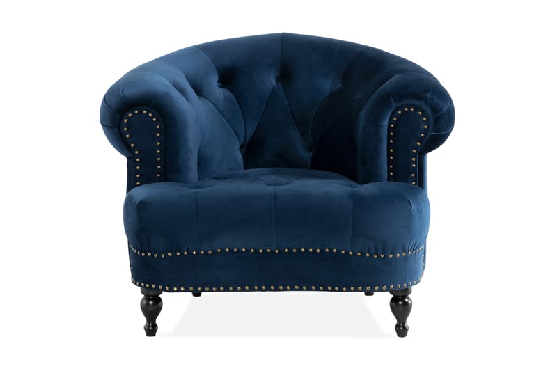 Fåtölj Petitfils - Blå - Möbler - Fåtölj & stolar - Fåtölj - Chesterfield fåtölj