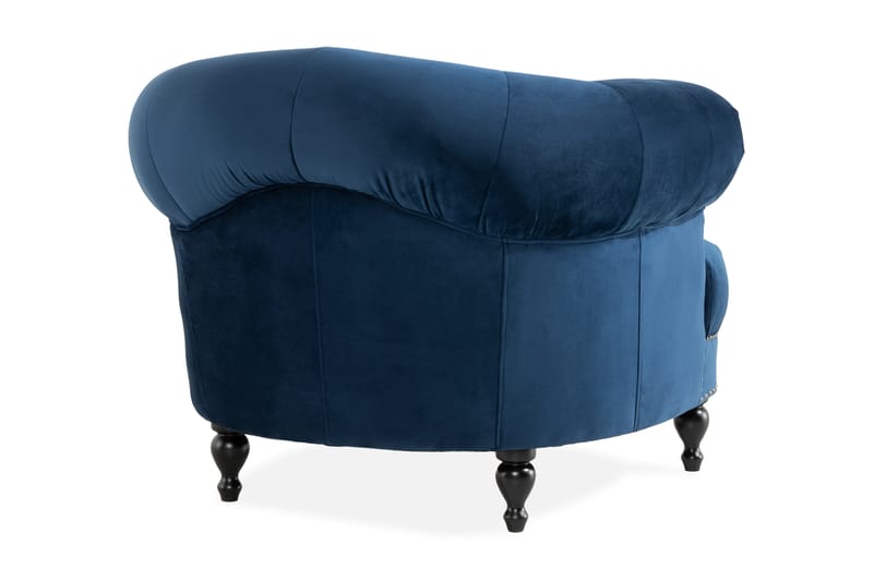 Fåtölj Petitfils - Blå - Möbler - Fåtölj & stolar - Fåtölj - Chesterfield fåtölj