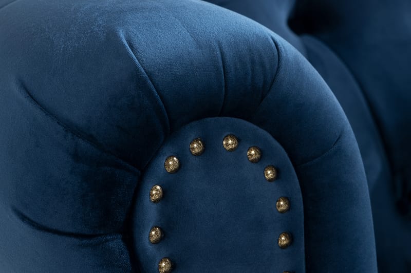 Fåtölj Petitfils - Blå - Möbler - Fåtölj & stolar - Fåtölj - Chesterfield fåtölj