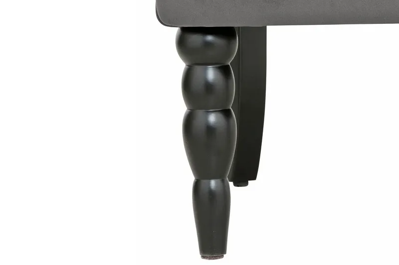 Naoki Sammetsfåtölj - Grå - Möbler - Fåtölj & stolar - Fåtölj - Chesterfield fåtölj