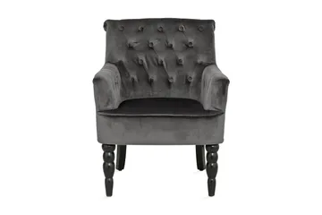 Naoki Sammetsfåtölj - Grå - Möbler - Fåtölj & stolar - Fåtölj - Chesterfield fåtölj