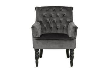 Naoki Sammetsfåtölj - Grå - Möbler - Fåtölj & stolar - Fåtölj - Chesterfield fåtölj