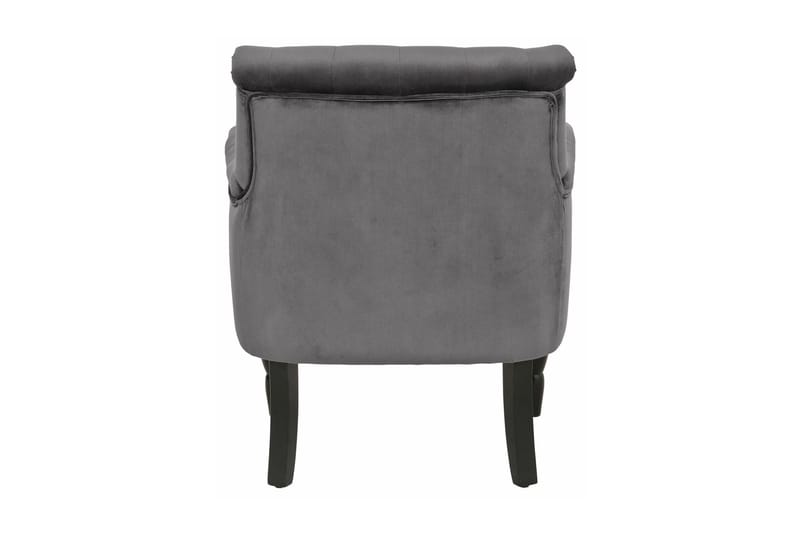 Naoki Sammetsfåtölj - Grå - Möbler - Fåtölj & stolar - Fåtölj - Chesterfield fåtölj