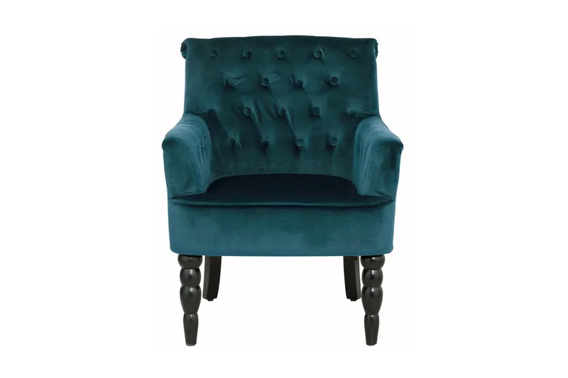 Naoki Sammetsfåtölj - Grön - Möbler - Fåtölj & stolar - Fåtölj - Chesterfield fåtölj