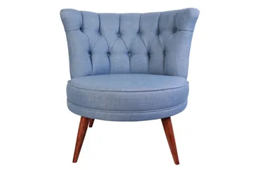 Vollbracht Fåtölj utan Armstöd - Blå - Möbler - Fåtölj & stolar - Fåtölj - Chesterfield fåtölj