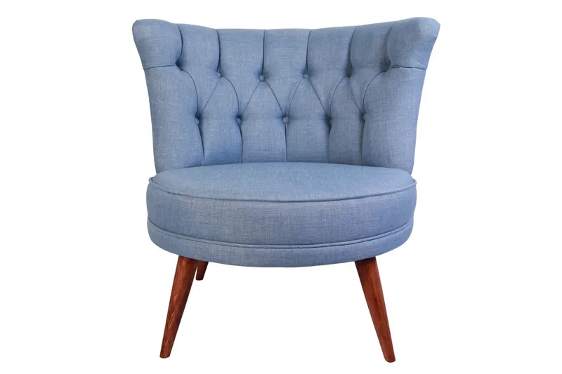 Vollbracht Fåtölj utan Armstöd - Blå - Möbler - Fåtölj & stolar - Fåtölj - Chesterfield fåtölj