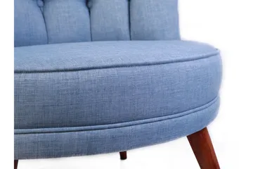 Vollbracht Fåtölj utan Armstöd - Blå - Möbler - Fåtölj & stolar - Fåtölj - Chesterfield fåtölj