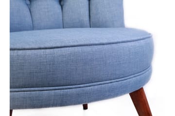 Vollbracht Fåtölj utan Armstöd - Blå - Möbler - Fåtölj & stolar - Fåtölj - Chesterfield fåtölj