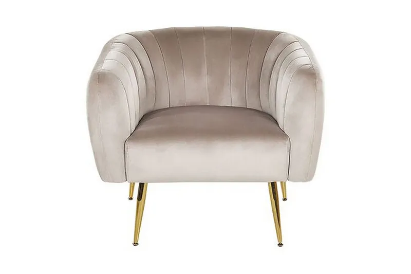 Amania Fåtölj - Sammet/Grå - Möbler - Fåtölj & stolar - Fåtölj