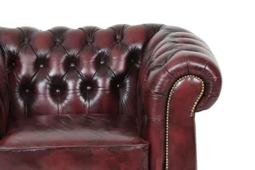 Birmingham Fåtölj 100% Läder - Oxblodsfärg - Möbler - Fåtölj & stolar - Fåtölj - Clubfåtölj