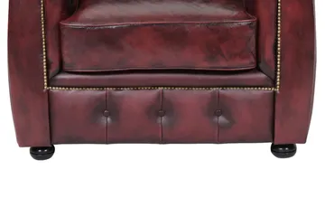 Birmingham Fåtölj 100% Läder - Oxblodsfärg - Möbler - Fåtölj & stolar - Fåtölj - Clubfåtölj
