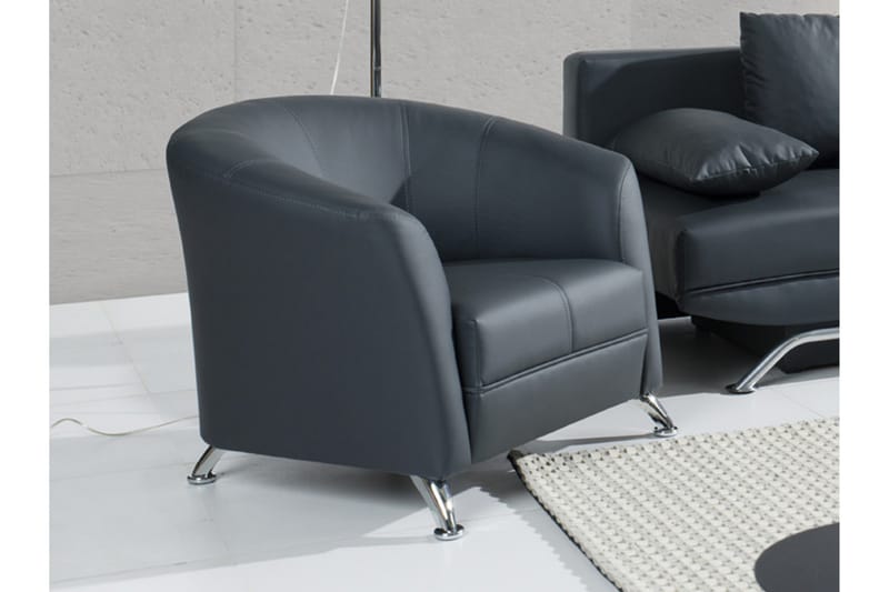 Fåtölj Olier 86x77x68 cm - Svart/Grå - Möbler - Fåtölj & stolar - Fåtölj - Clubfåtölj