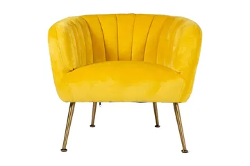 Fåtölj Tucker 78x71xh69 Sammet Gul - Möbler - Fåtölj & stolar - Fåtölj - Clubfåtölj