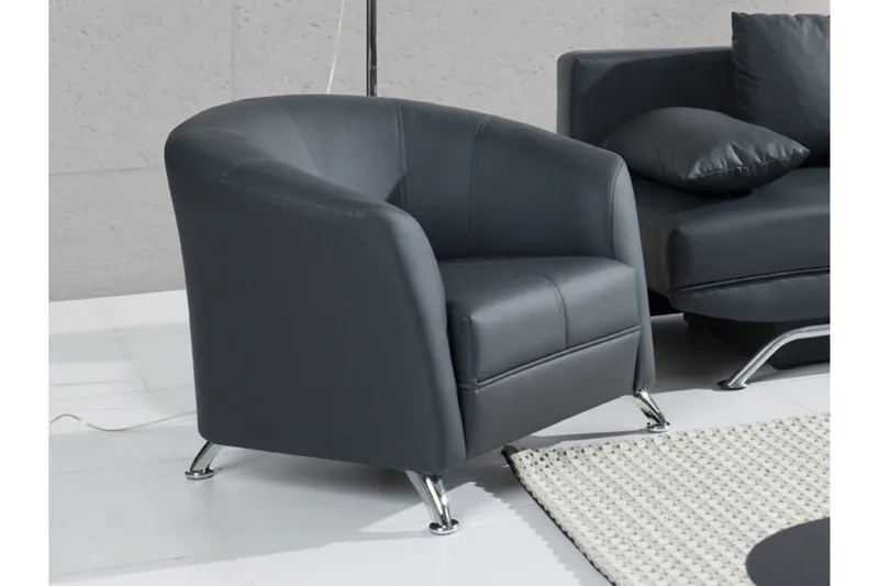 Olier Fåtölj 86x77x68 cm - Svart/Grå - Möbler - Fåtölj & stolar - Fåtölj - Clubfåtölj