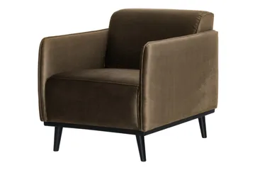 Statement Sammetsfåtölj - Taupe - Möbler - Fåtölj & stolar - Fåtölj - Clubfåtölj