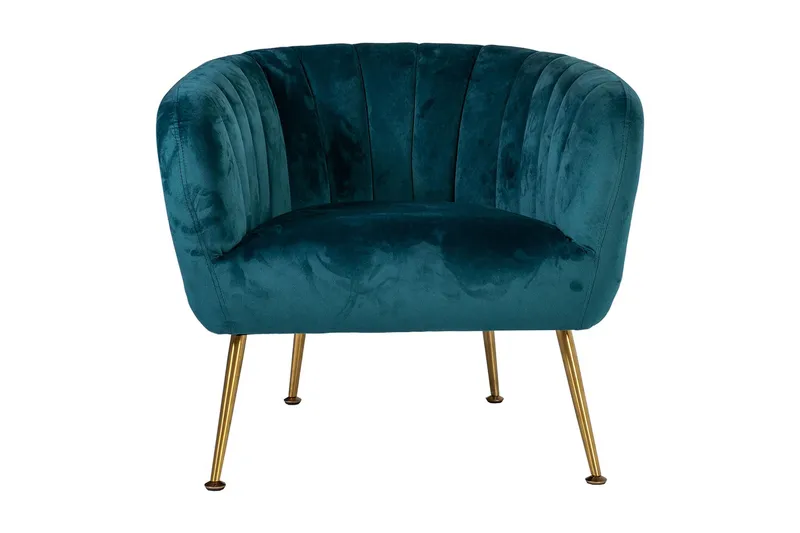 Tucker Karmstol - Grön/Sammet - Möbler - Fåtölj & stolar - Fåtölj - Clubfåtölj