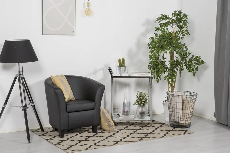 Vegas Clubfåtölj Konstläder - Svart - Möbler - Fåtölj & stolar - Fåtölj - Clubfåtölj