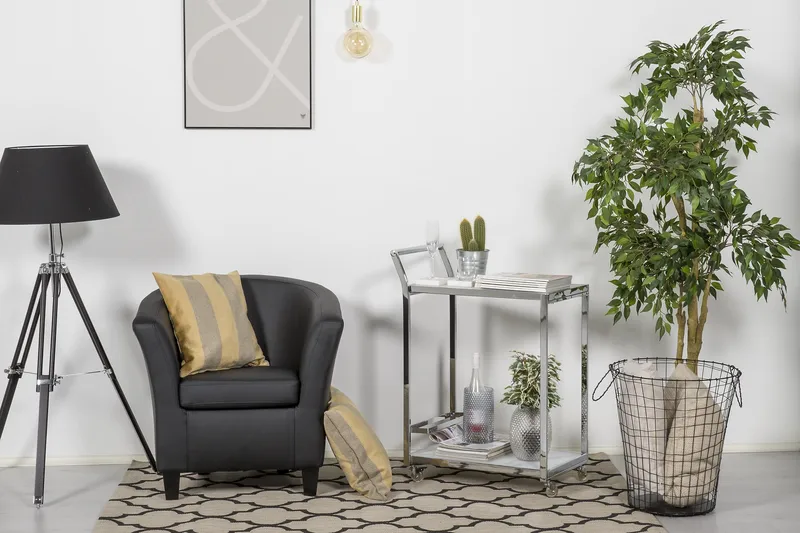 Vegas Clubfåtölj Konstläder - Svart - Möbler - Fåtölj & stolar - Fåtölj - Clubfåtölj