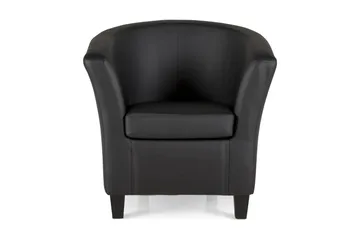 Vegas Clubfåtölj Konstläder - Svart - Möbler - Fåtölj & stolar - Fåtölj - Clubfåtölj