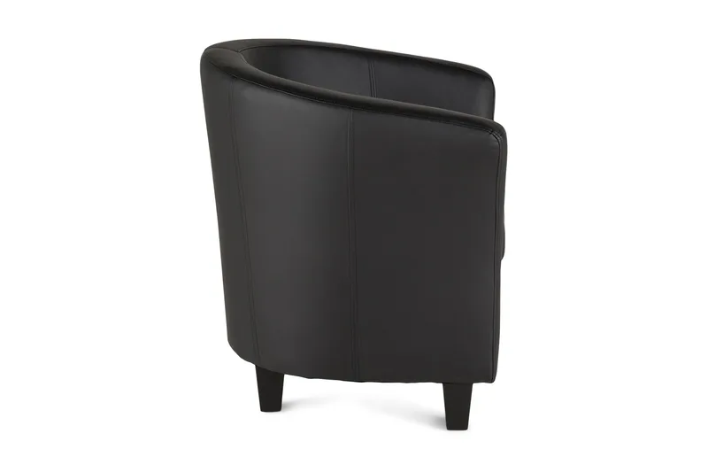 Vegas Clubfåtölj Konstläder - Svart - Möbler - Fåtölj & stolar - Fåtölj - Clubfåtölj