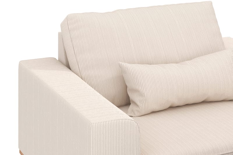 Copenhagen Fåtölj i Manchester med Träben - Beige - Möbler - Fåtölj & stolar - Fåtölj