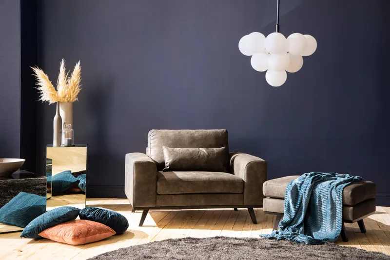 Copenhagen Fåtölj Konstläder - Mörkgrå - Möbler - Fåtölj & stolar - Fåtölj