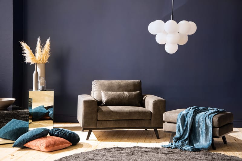 Copenhagen Fåtölj Konstläder - Mörkgrå - Möbler - Fåtölj & stolar - Fåtölj