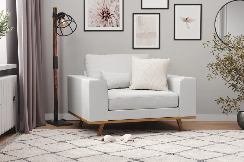 Copenhagen Fåtölj - Linnegrå - Möbler - Fåtölj & stolar - Fåtölj