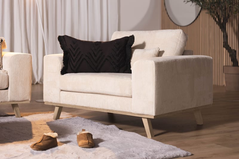 Copenhagen Fåtölj Manchester - Beige - Möbler - Fåtölj & stolar - Fåtölj
