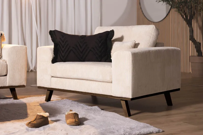 Copenhagen Fåtölj Manchester - Beige - Möbler - Fåtölj & stolar - Fåtölj