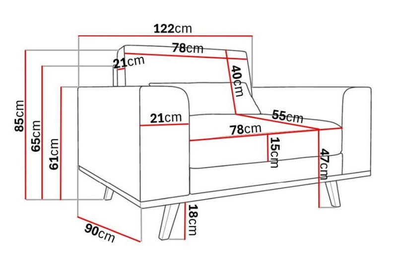 Copenhagen Fåtölj Manchester - Beige - Möbler - Fåtölj & stolar - Fåtölj