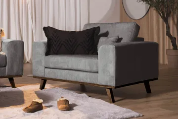 Copenhagen Fåtölj Manchester - Grå - Möbler - Fåtölj & stolar - Fåtölj