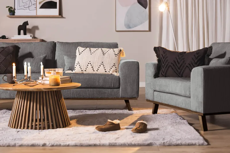 Copenhagen Fåtölj Manchester - Grå - Möbler - Fåtölj & stolar - Fåtölj