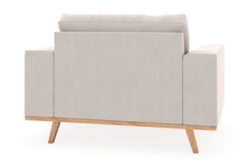 Copenhagen Fåtölj med fotpall - Krämvit - Möbler - Fåtölj & stolar - Fåtölj