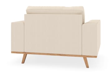 Copenhagen Fåtölj med fotpall - Ljusbeige - Möbler - Fåtölj & stolar - Fåtölj